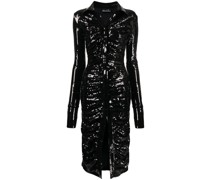 Mittellanges Paillettenkleid