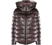 Gefütterte Jacke mit Logo-Patch