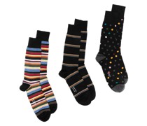 3er-Pack Socken mit Muster