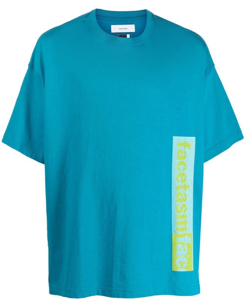 FACETASM Damen T-Shirt mit Logo-Print