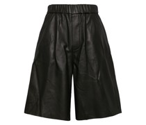 leather bermuda shorts