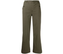 Cropped-Hose mit weitem Bein