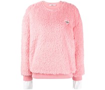 Fleece-Sweatshirt mit Patch