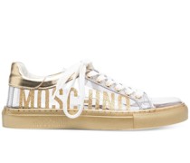 Sneakers mit Glitter-Logo