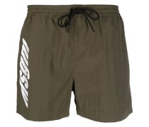 Segelshorts mit Logo-Print
