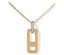 18kt Gelbgoldhalskette mit Diamanten