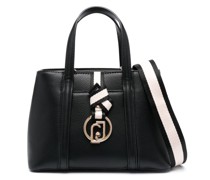 Handtasche mit Logo-Schild