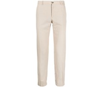 straight-leg chino trousers