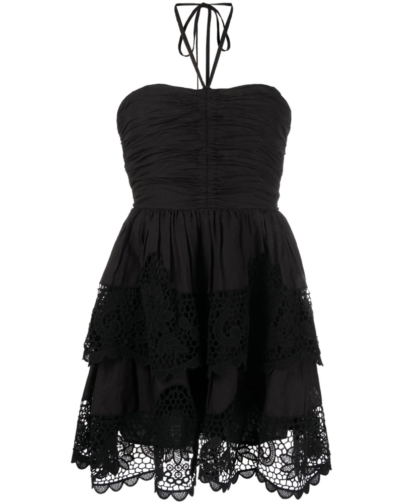 Ulla Johnson Damen Neckholder-Kleid mit Spitze