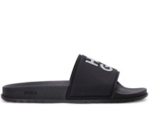 logo-debossed moulded-footbed slides