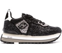 Sneakers im Glitter-Look