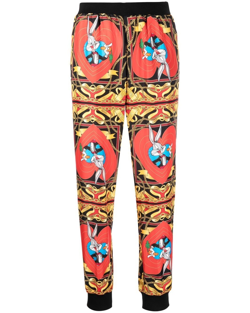 Moschino Damen Hose mit Bugs Bunny-Print