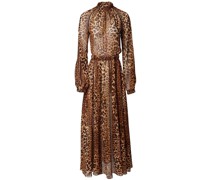 Midikleid mit Animal-Print