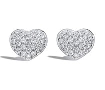 18kt Weißgoldohrstecker mit Diamanten