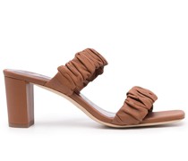 Sandalen mit gerafften Riemen