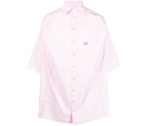 T-Shirt mit Logo-Stickerei