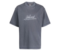 T-Shirt mit Logo-Stickerei