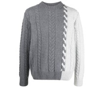 Zweifarbiger Pullover