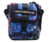 Schultertasche mit Weltall-Print