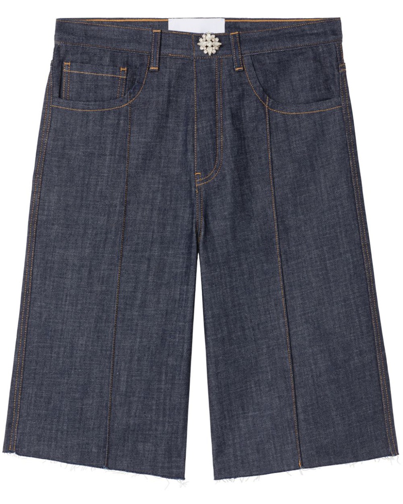 AZ FACTORY Damen Knielange Jeans-Shorts
