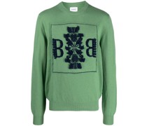 Kaschmirpullover mit Stickerei