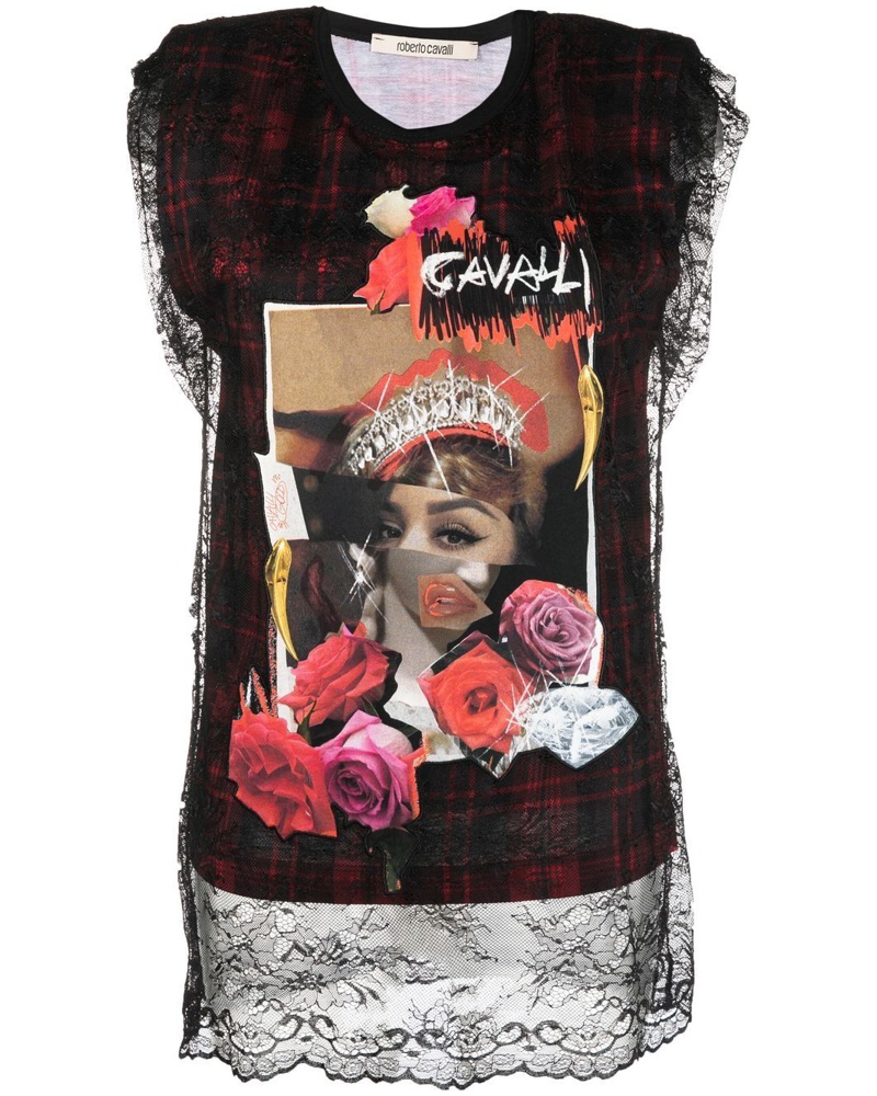 Roberto Cavalli Damen Top mit Print