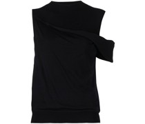 Drapiertes One-Shoulder-Top