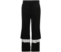 Klassische Cropped-Wollhose