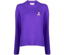 Bestickter Kaschmirpullover