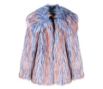 Oversized-Mantel aus Faux Fur