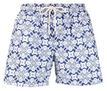 Badeshorts mit geometrischem Print