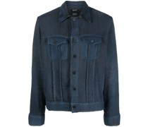 Jeansjacke mit Knopfleiste