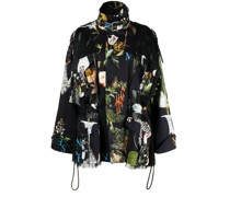 Bomberjacke mit grafischem Print