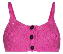 Cropped-Top mit rundem Ausschnitt