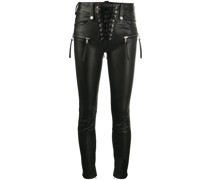 Cropped-Hose mit Schnürung