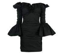 Kurzes Kleid mit Drapierung