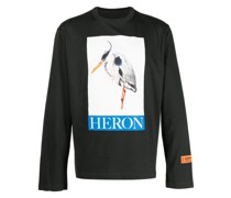 T-Shirt mit Heron Bird-Print