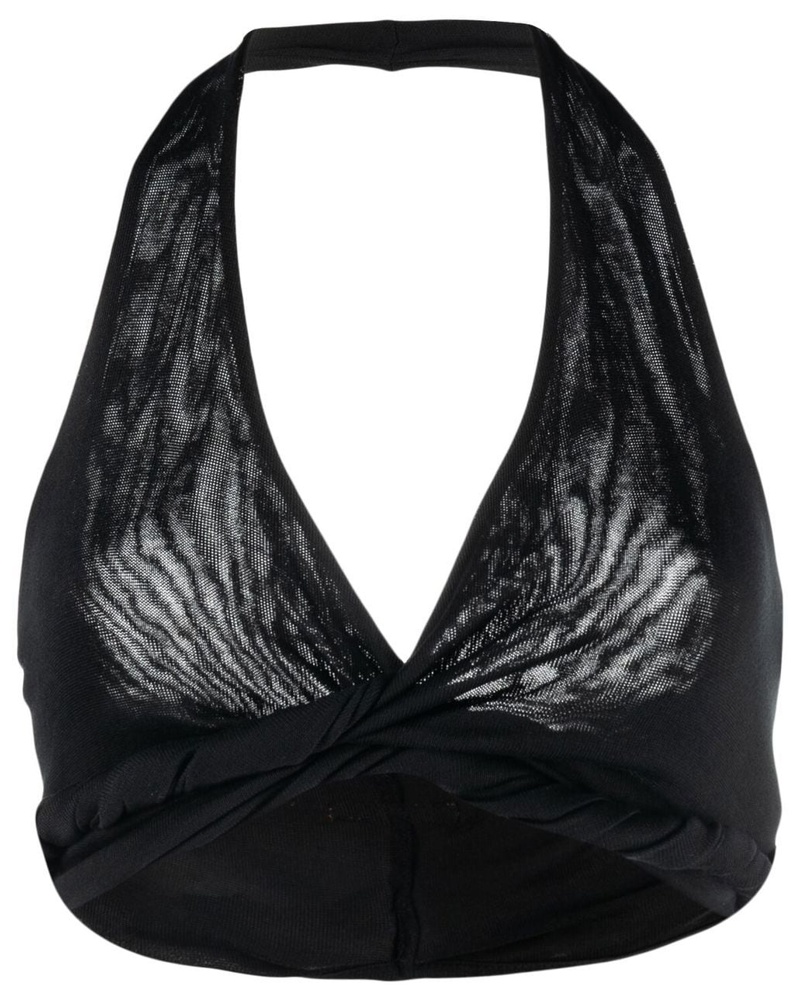 Heron Preston Damen Cropped-Top mit Neckholder