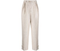 Leinenhose mit Falten
