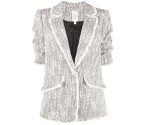 Blazer mit gerafften Ärmeln