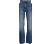 Halbhohe Straight-Leg-Jeans