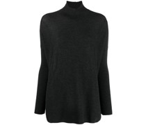 cashmere mock-neck knitted sweater