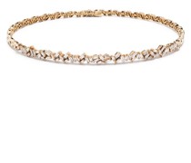 18kt ZigZag Goldchoker mit Diamanten