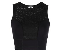 Cropped-Oberteil aus Mesh