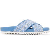 Sandalen mit überkreuzten Riemen