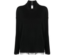 Pullover mit transparenten Einsätzen
