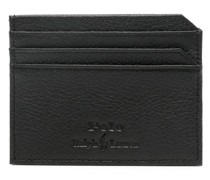 debossed-logo leather cardholder