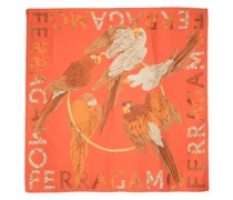 Schal mit Papagei-Print
