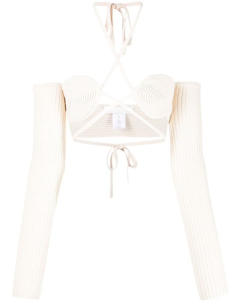 Dion Lee Damen Geripptes Bralette