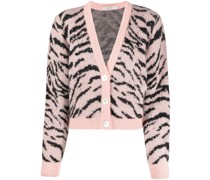 Cardigan mit Animal-Print